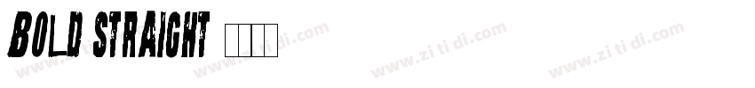 bold straight字体转换